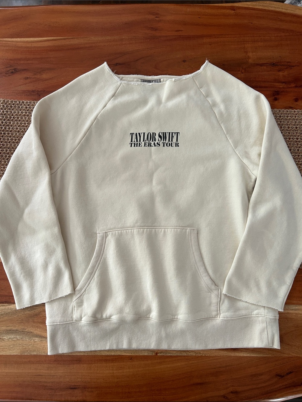 Taylor Swift Eras Tour oversized small Sweatshirt with rough edge neckline